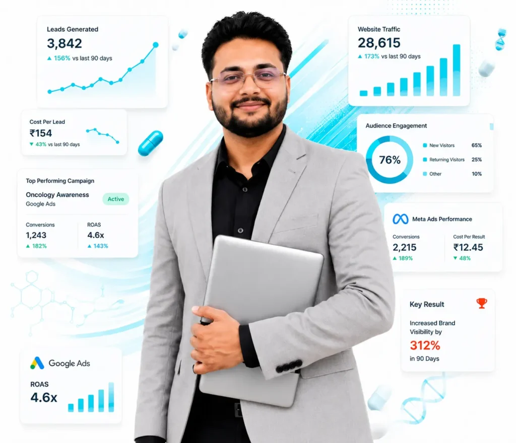 Showing the data , data show how to improve the clients leads , its overall data of our clients