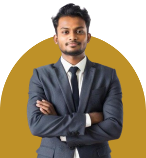 our team member holding the hand